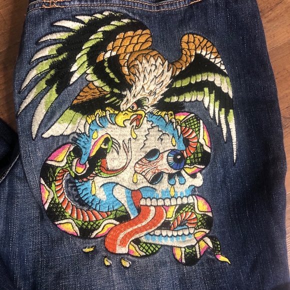 Ed Hardy Other - Ed Hardy Lot 2010 Skull Eagle Denim Jeans